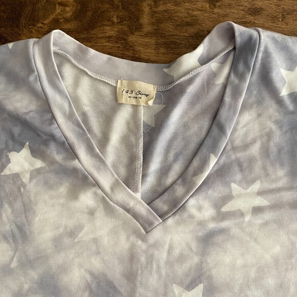 143 Story Star Print Tee Women's XL - Picture 3 of 7